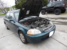 1996 HONDA CIVIC EX GREEN 4DR 1.6L VTEC AT A17581